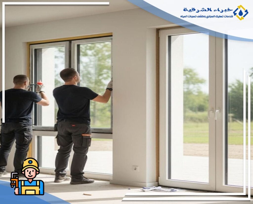 خدمات فني المنيوم الاحساء تركيب ابواب وشبابيك بالاحساء